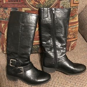 Nine West girls black boots size 1
